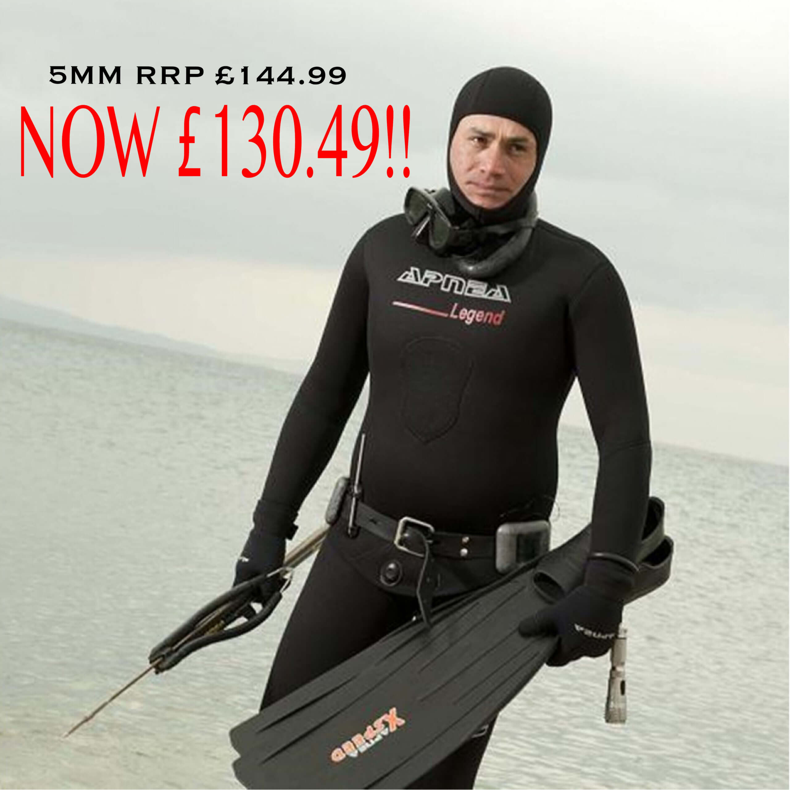 Apnea Legend Black Spearfishing Wetsuit - Spearfishing UK