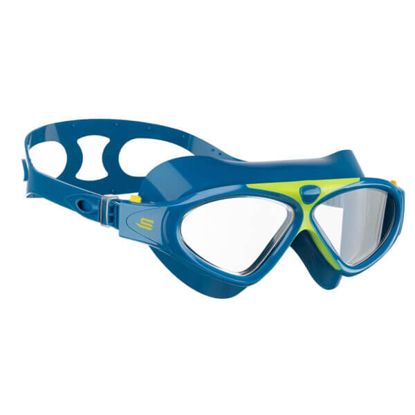 Salvimar adult swimming goggles in Petrol Yellow