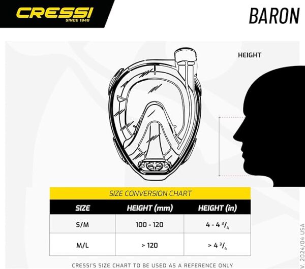 Cressi Baron Dry Full Face Mask - Image 4